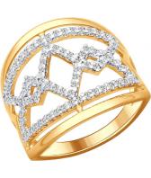 Серебряное кольцо SOKOLOV 93010591_s с фианитами