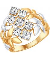 Серебряное кольцо SOKOLOV 93010592_s с фианитами