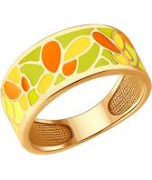 Серебряное кольцо SOKOLOV 93010613_s с эмалью