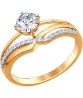 Серебряное кольцо SOKOLOV 93010634_s с фианитом