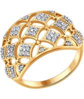 Серебряное кольцо SOKOLOV 93010639_s с фианитами