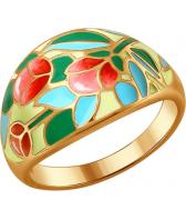 Серебряное кольцо SOKOLOV 93010649_s с эмалью