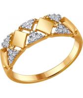 Серебряное кольцо SOKOLOV 93010654_s с фианитами