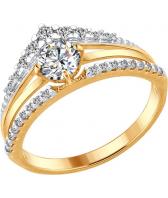 Серебряное кольцо SOKOLOV 93010657_s с фианитами