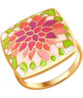 Серебряное кольцо SOKOLOV 93010659_s с эмалью