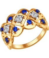 Серебряное кольцо SOKOLOV 93010667_s с фианитами