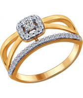 Серебряное кольцо SOKOLOV 93010669_s с фианитами
