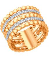 Серебряное кольцо SOKOLOV 93010689_s с фианитами