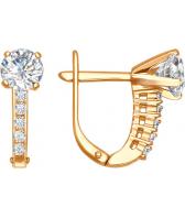 Серебряные серьги SOKOLOV 93020037_s с фианитами