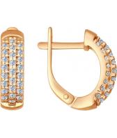 Серебряные серьги SOKOLOV 93020635_s с фианитами