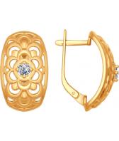 Серебряные серьги SOKOLOV 93020669_s с фианитами