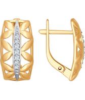 Серебряные серьги SOKOLOV 93020698_s с фианитами