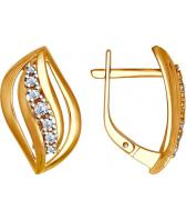 Серебряные серьги SOKOLOV 93020701_s с фианитами