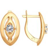 Серебряные серьги SOKOLOV 93020705_s с фианитами