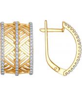 Серебряные серьги SOKOLOV 93020712_s с фианитами