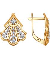 Серебряные серьги SOKOLOV 93020727_s с фианитами