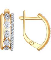 Серебряные серьги SOKOLOV 93020736_s с фианитами