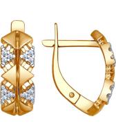 Серебряные серьги SOKOLOV 93020742_s с фианитами