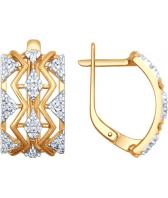 Серебряные серьги SOKOLOV 93020746_s с фианитами