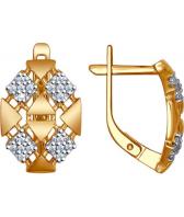 Серебряные серьги SOKOLOV 93020750_s с фианитами