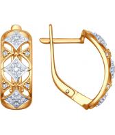 Серебряные серьги SOKOLOV 93020755_s с фианитами