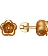 Серебряные серьги-пусеты (гвоздики) SOKOLOV 93020756_s