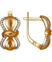 Серебряные серьги SOKOLOV 93020758_s с фианитами