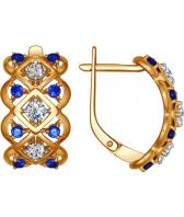 Серебряные серьги SOKOLOV 93020761_s с фианитами