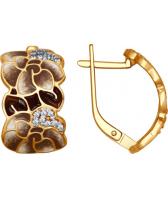 Серебряные серьги SOKOLOV 93020765_s с фианитами