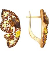 Серебряные серьги SOKOLOV 93020781_s с фианитами