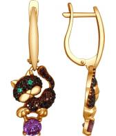 Серебряные серьги SOKOLOV 93020783_s с фианитами