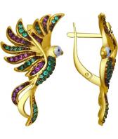 Серебряные серьги SOKOLOV 93020787_s с фианитами