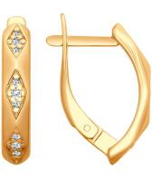 Серебряные серьги SOKOLOV 93020793_s с фианитами