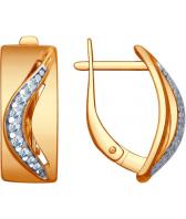 Серебряные серьги SOKOLOV 93020808_s с фианитами