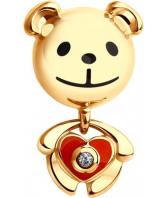 Детский серебряный кулон SOKOLOV 93030225_s c эмалью, фианитом