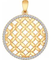 Серебряный кулон SOKOLOV 93030318_s c фианитом