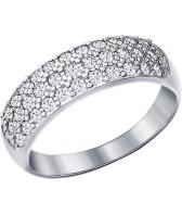 Серебряное кольцо SOKOLOV 94010062_s с фианитами