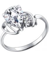 Серебряное кольцо SOKOLOV 94010476_s с фианитами