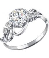 Серебряное кольцо SOKOLOV 94010477_s с фианитами