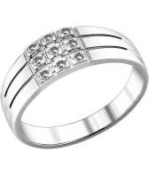Серебряное кольцо SOKOLOV 94010515_s с фианитами