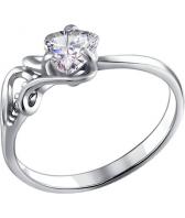 Серебряное кольцо SOKOLOV 94010587_s с фианитом