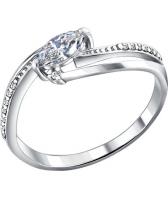 Серебряное кольцо SOKOLOV 94010829_s с фианитами