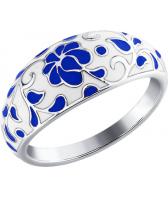 Серебряное кольцо SOKOLOV 94011112_s с эмалью