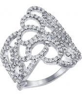 Серебряное кольцо SOKOLOV 94011187_s с фианитами