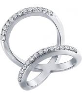 Серебряное кольцо SOKOLOV 94011189_s с фианитами