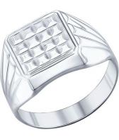 Мужская серебряная печатка перстень SOKOLOV 94011230_s