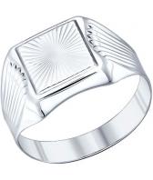 Серебряная печатка перстень SOKOLOV 94011231_s