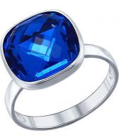 Серебряное кольцо SOKOLOV 94011361_s с кристаллом Swarovski