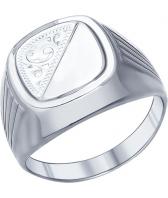 Мужская серебряная печатка перстень СОКОЛОВ 94011506_s