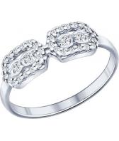 Серебряное кольцо SOKOLOV 94011685_s с фианитами